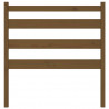 Cabecero de cama madera maciza de pino marrón miel 106x4x100 cm 4
