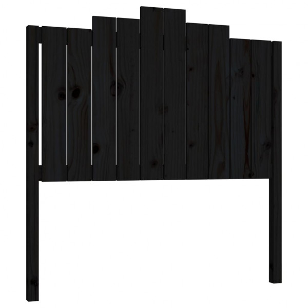 Cabecero de cama madera maciza de pino negro 106x4x110 cm M 2