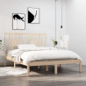 Estructura de cama madera maciza 135x190 cm 1