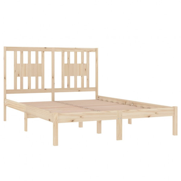 Estrutura de cama casal 135x190 cm madeira maciça M 4