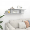 Estante de pared para TV contrachapado gris Sonoma 125x18x23 cm 3