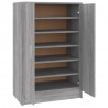 Zapatero de madera contrachapada gris Sonoma 60x35x92 cm 2
