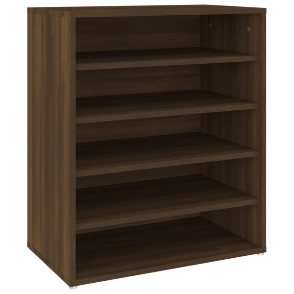 Mueble zapatero madera contrachapada roble marrón 60x35x70 cm M 2