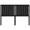 Cabeceira de cama 145.5x4x100 cm pinho maciço preto 4