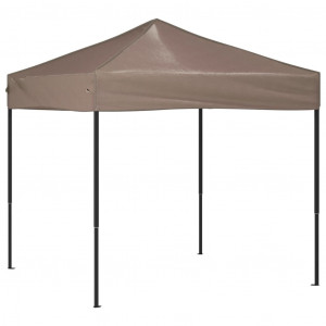 Tenda para festas dobrável 2x2 m cinzento-acastanhado H