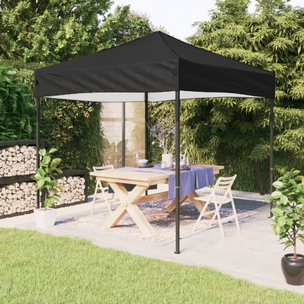 Carpa para fiestas plegable negro 3x3 m D