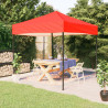 Carpa para fiestas plegable rojo 3x3 m 1