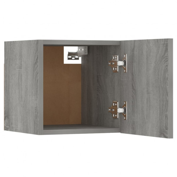 Muebles para TV de pared 8 uds gris Sonoma 30.5x30x30 cm M 4