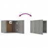 Muebles para TV de pared 8 uds gris Sonoma 30.5x30x30 cm 5
