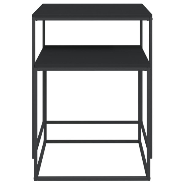 Conjunto de mesas de centro 2 pcs derivados de madeira e metal M 4