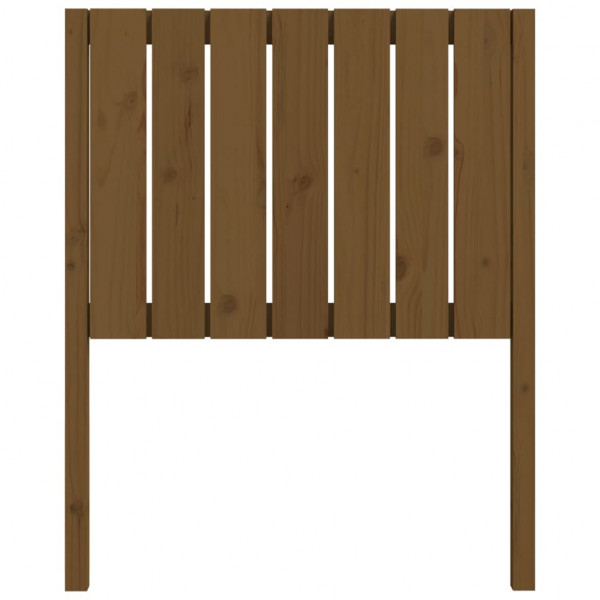 Cabecero de cama madera maciza pino marrón miel 80.5x4x100 cm M 4