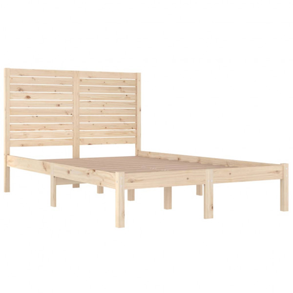 Estrutura de cama casal 135x190 cm madeira maciça M 4