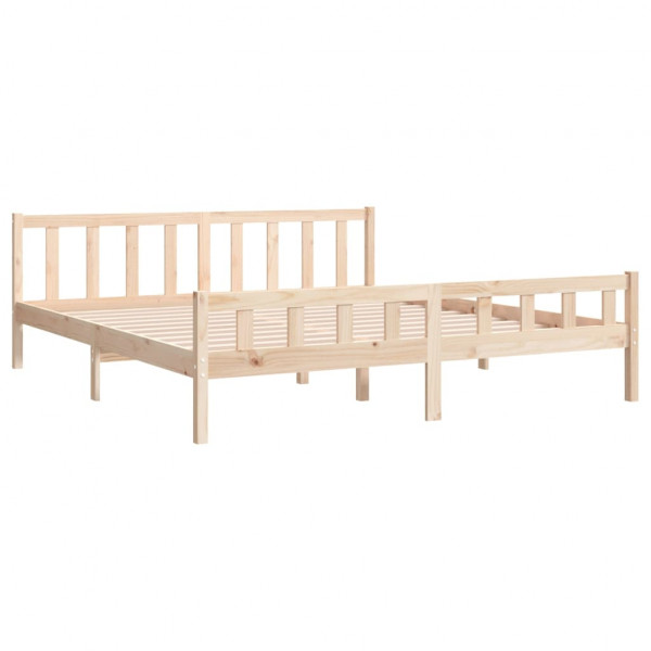 Estructura de cama de madera maciza 160x200 cm M 4