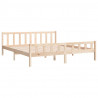 Estructura de cama de madera maciza 160x200 cm 4