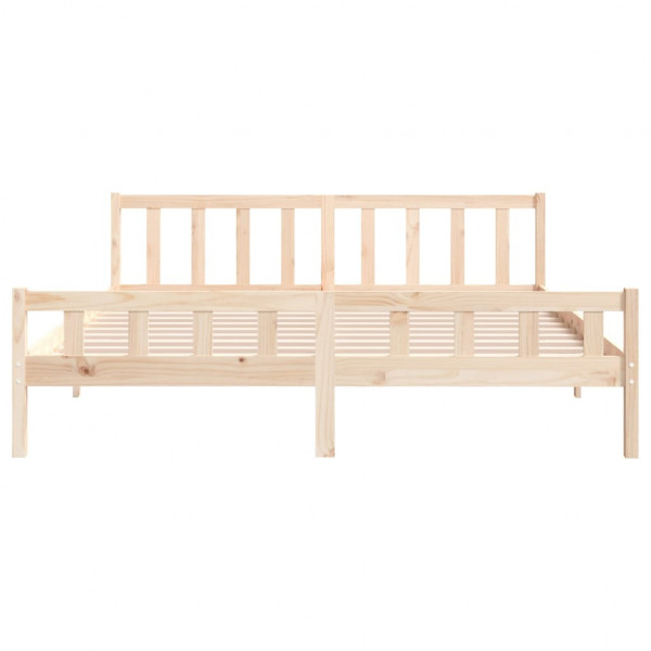 Estructura de cama de madera maciza 160x200 cm M 5