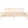 Estructura de cama de madera maciza 160x200 cm 5