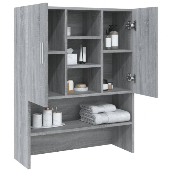 Armario de lavadora gris sonoma 70.5x25.5x90 cm M 4