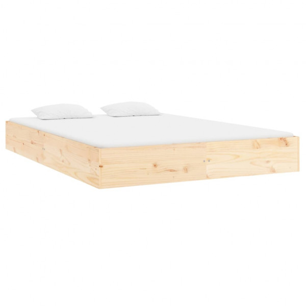Estructura de cama madera maciza 200x200 cm M 3