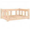 Cama para cães 65.5x50.5x28 cm madeira de pinho maciça 2