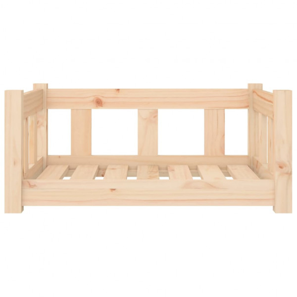 Cama para cães 65.5x50.5x28 cm madeira de pinho maciça M 4