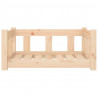 Cama para cães 65.5x50.5x28 cm madeira de pinho maciça 4