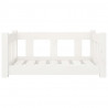 Cama para perros madera maciza de pino blanco 65.5x50.5x28 cm 4