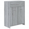 Armario de baño madera contrachapada gris Sonoma 60x33x80 cm 2