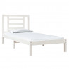 Estructura de cama madera maciza de pino blanco 90x200 cm 3