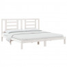 Estructura de cama madera maciza de pino blanco 200x200 cm 3