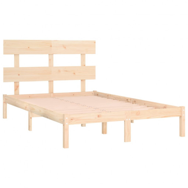 Estructura de cama de madera maciza 180x200 cm M 4