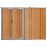 Cobertizo herramientas jardín acero galvanizado 225x89x161 3