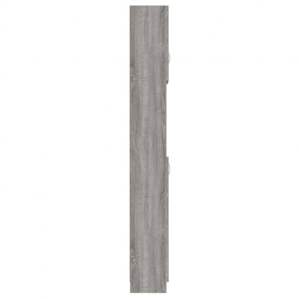 Armario de baño madera contrachapada gris Sonoma 32x25.5x190 cm M 4