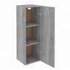 Mueble para TV madera contrachapada gris Sonoma 30.5x30x90 cm 5