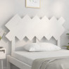 Cabeceira de cama122.5x3x80.5 cm madeira de pinho maciça branco 3