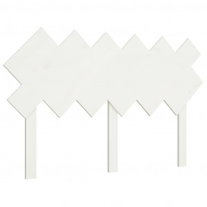 Cabecero de cama madera maciza de pino blanco 132x3x81 cm H