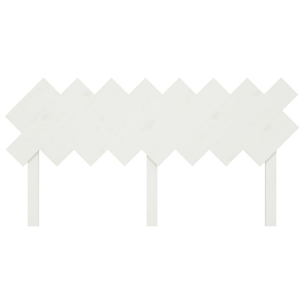 Cabeceira de cama 159.5x3x80.5 cm pinho maciço branco M 4