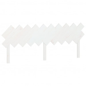 Cabeceira de cama 196x3x80.5 cm pinho maciço branco H