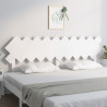 Cabeceira de cama 196x3x80.5 cm pinho maciço branco 3
