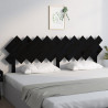 Cabeceira de cama 196x3x80.5 cm pinho maciço preto 1