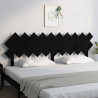 Cabeceira de cama 196x3x80.5 cm pinho maciço preto 3