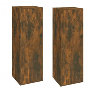 Móveis de TV 2 pcs 30.5x30x90 cm madeira cor carvalho fumado H