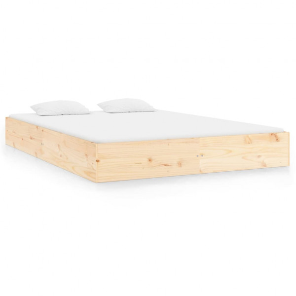 Estructura de cama Super King madera maciza 180x200 cm D