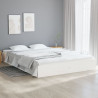 Estructura de cama Super King madera maciza blanco 180x200 cm 1
