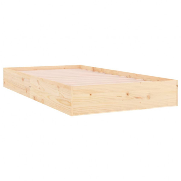 Estructura de cama madera maciza 100x200 cm M 4