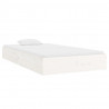 Estructura de cama madera maciza blanca 100x200 cm 3