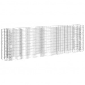 Canteiro elevado/cesto gabião 330x50x100 cm ferro galvanizado H