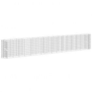 Canteiro elevado/cesto gabião 310x50x100 cm ferro galvanizado H