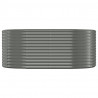 Jardinera arriate acero recubrimiento polvo gris 175x100x68 cm 3