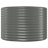 Jardinera arriate acero recubrimiento polvo gris 175x100x68 cm 4