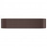 Jardinera arriate acero recubrimiento polvo marrón 322x100x68cm 3